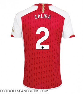 Arsenal William Saliba #2 Replika Hemmatröja 2023-24 Kortärmad